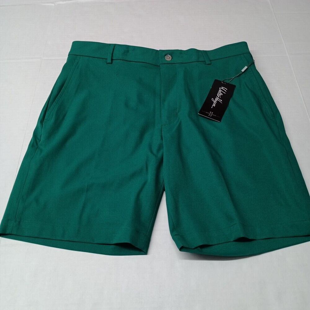Walter Hagen Perfect 11 Golf Shorts Men's Size 34 Clubhouse Green Gripper Waist